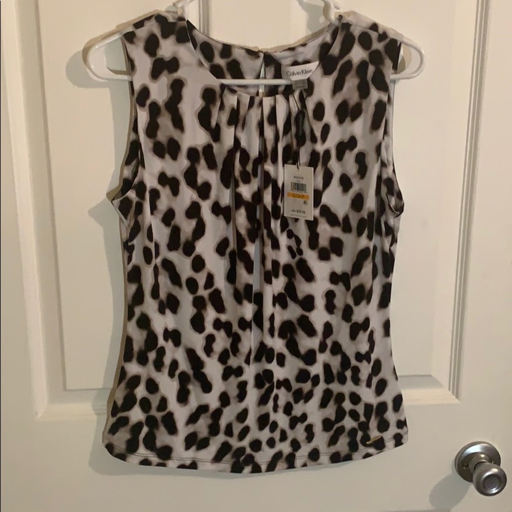 Calvin Klein print blouse